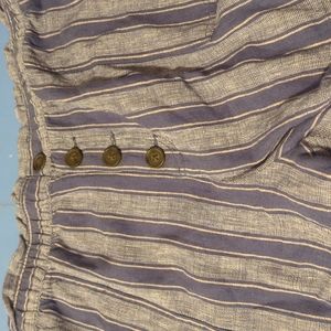 Popsugar blue striped shorts